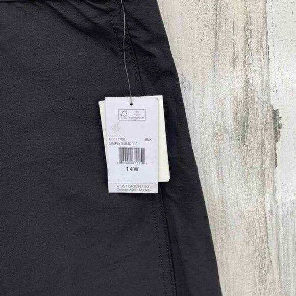 Volcom Board Shorts Womens 20W Black‎ Polyester Cinch Fly NEW - Picture 3 of 8